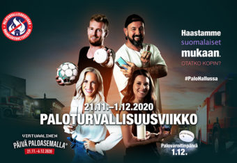 . Paloturvallisuusviikko käynnistyy lauantaina 21.11. tuttuun tapaan koko perheen paloasemavierailulla.