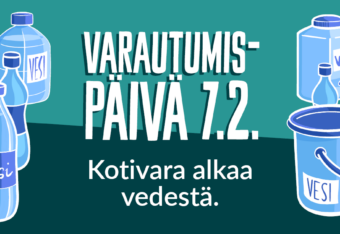 Varautumispäivä 7.2. Kotivara alkaa vedestä.