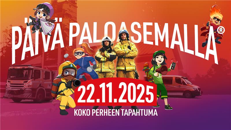 Päivä Paloasemalla 22.11.2025. Koko perheen tapahtuma.