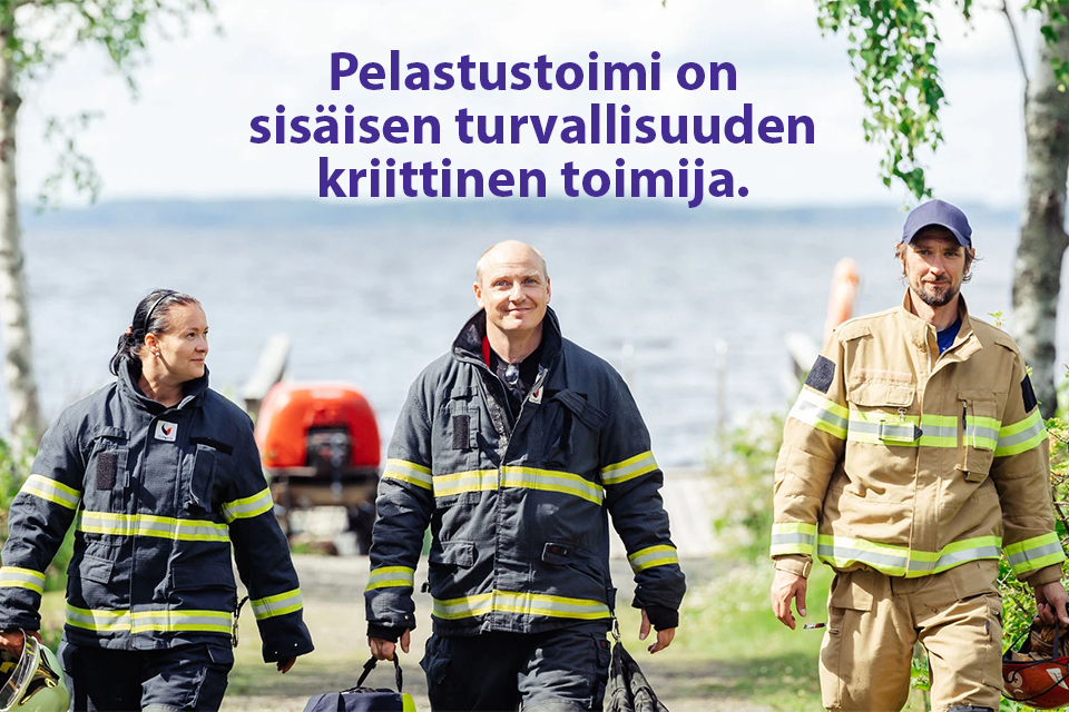 Pelastustoimi on sisäisen turvallisuuden kriittinen toimija.